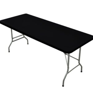 Zwarte rechthoekige elastische tafelhoes